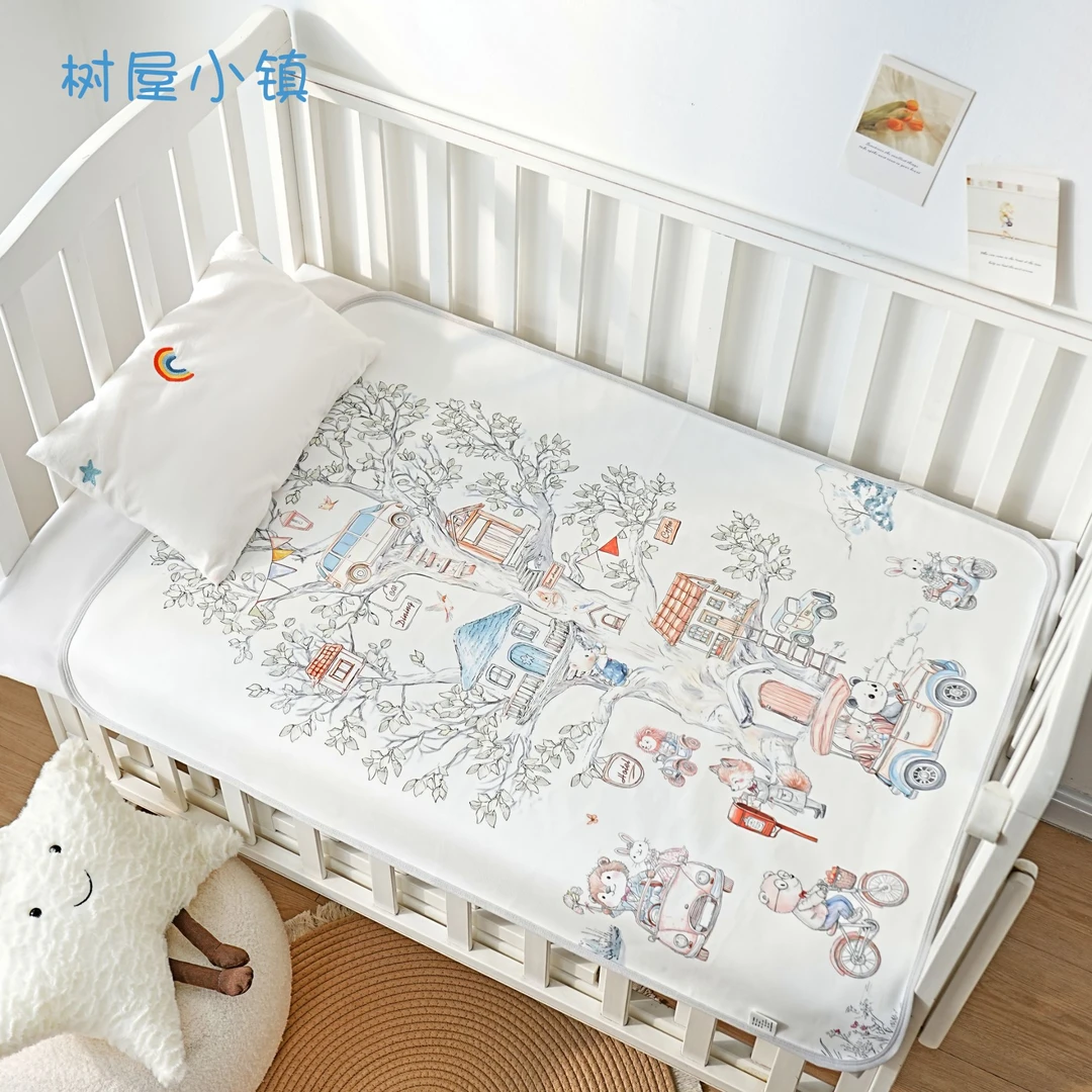 婴儿隔尿垫双面纯棉加大柔软可水洗透气防水隔尿新生儿床垫亲肤