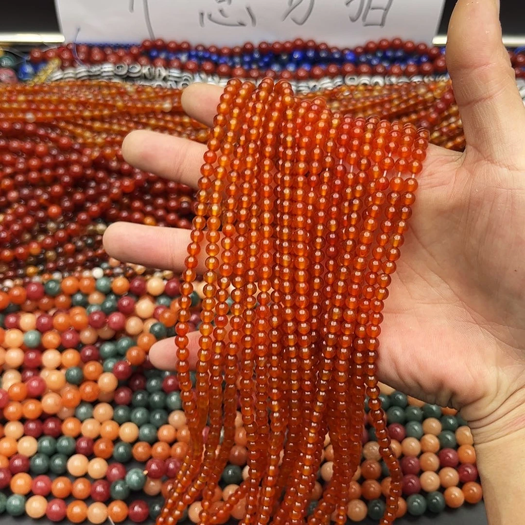 玛瑙/玉髓未镶嵌珠宝半成品k5橘红玛瑙