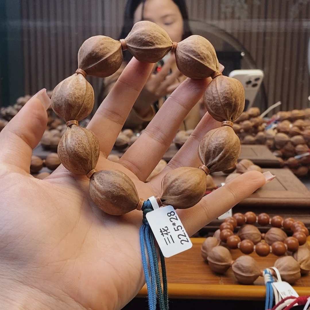 手串橄榄核向****t原生态正宗梅林铁核