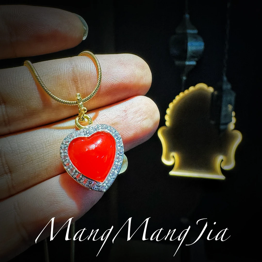 铜合金吊坠 项链aj悟空闷富婆膏心锁金色圣诞吊坠