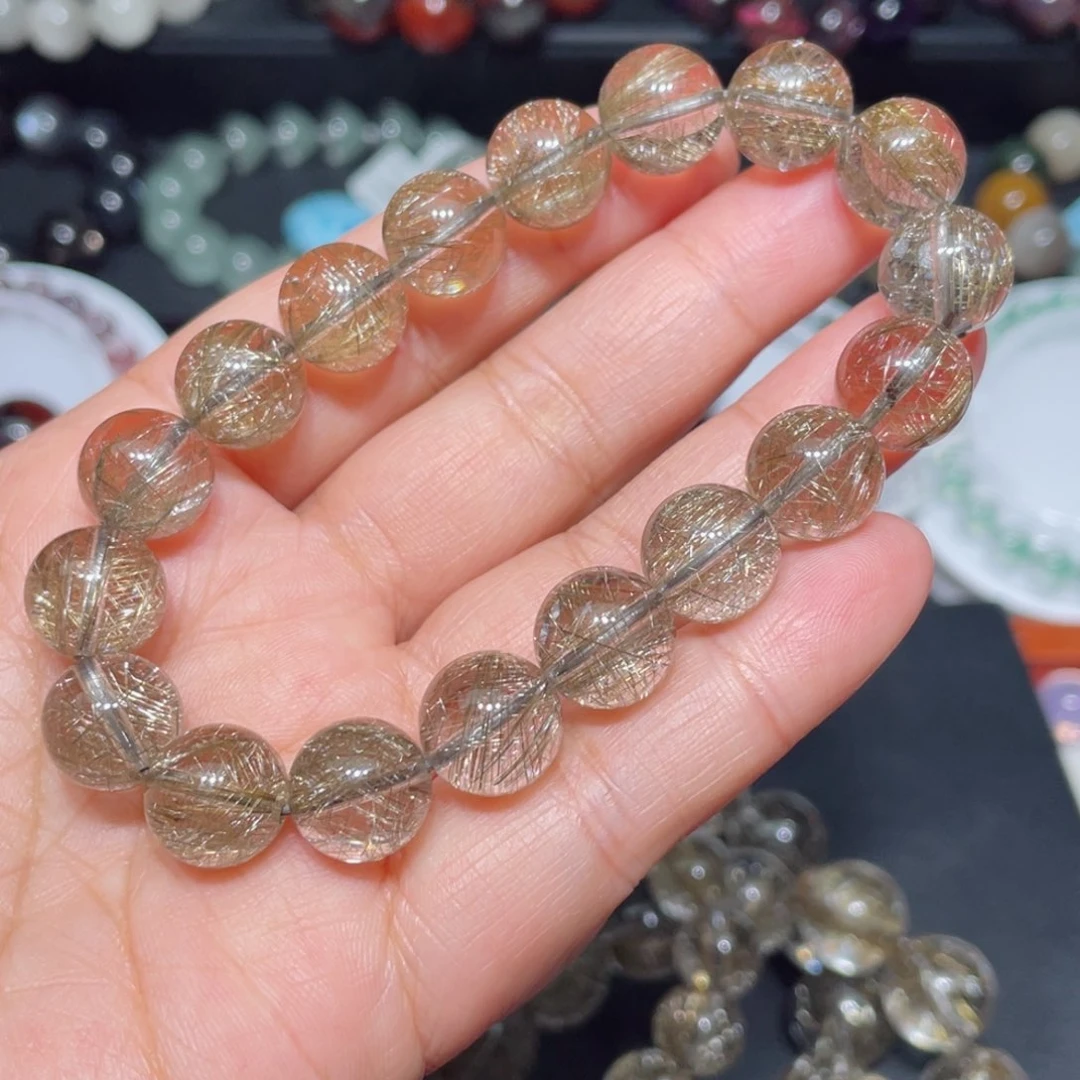 水晶手链未镶嵌d*发晶手链，40.61