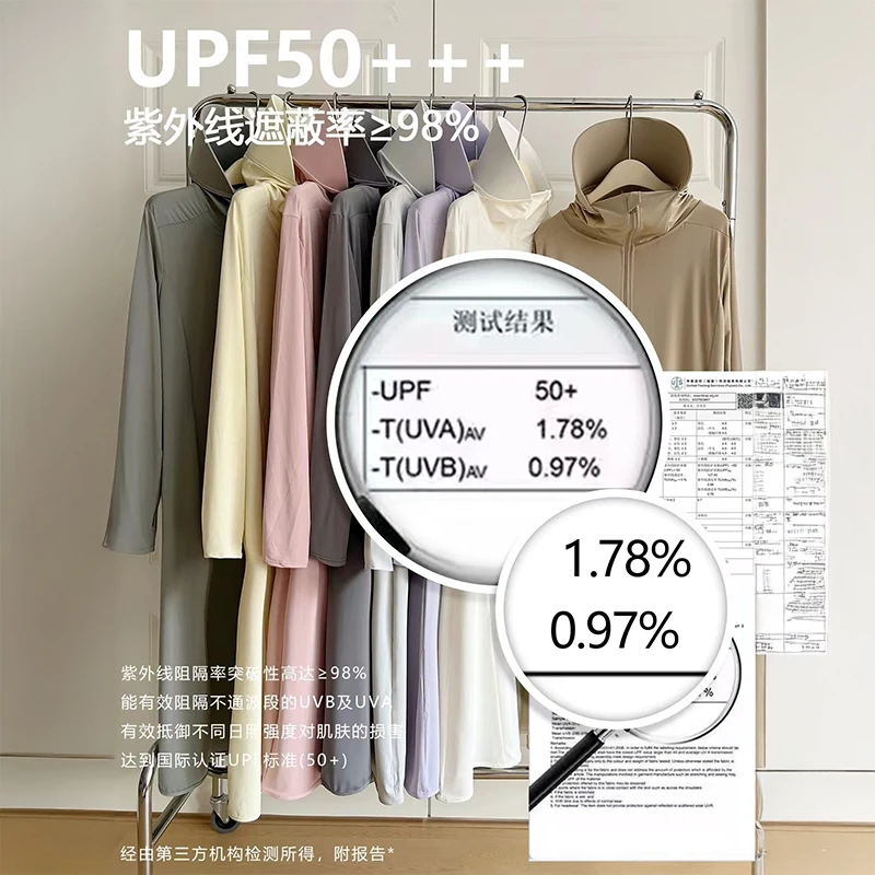 夏季长款防晒衣薄款透气防晒服防紫外线UPF50+冰丝凉感女款