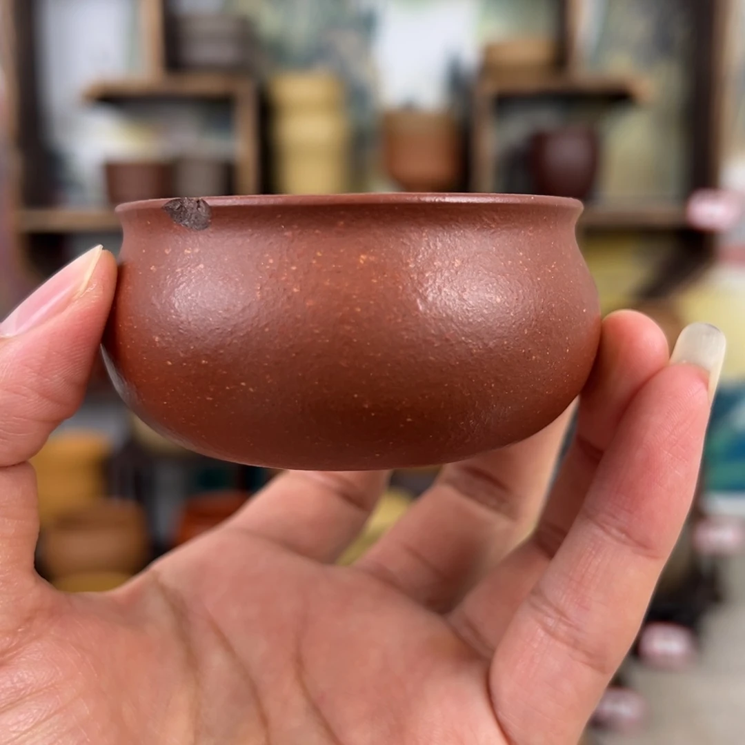 紫砂茶杯拙器甄选，纯原本矿。