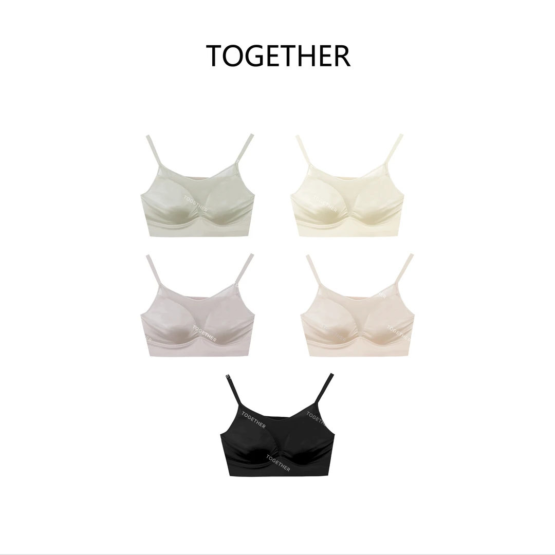 【TOGETHER】缎面法式薄款一体杯美背内衣无钢圈舒适文胸GD179