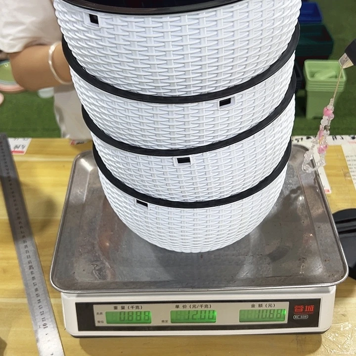微瑕吊篮口21白色带吊链4只