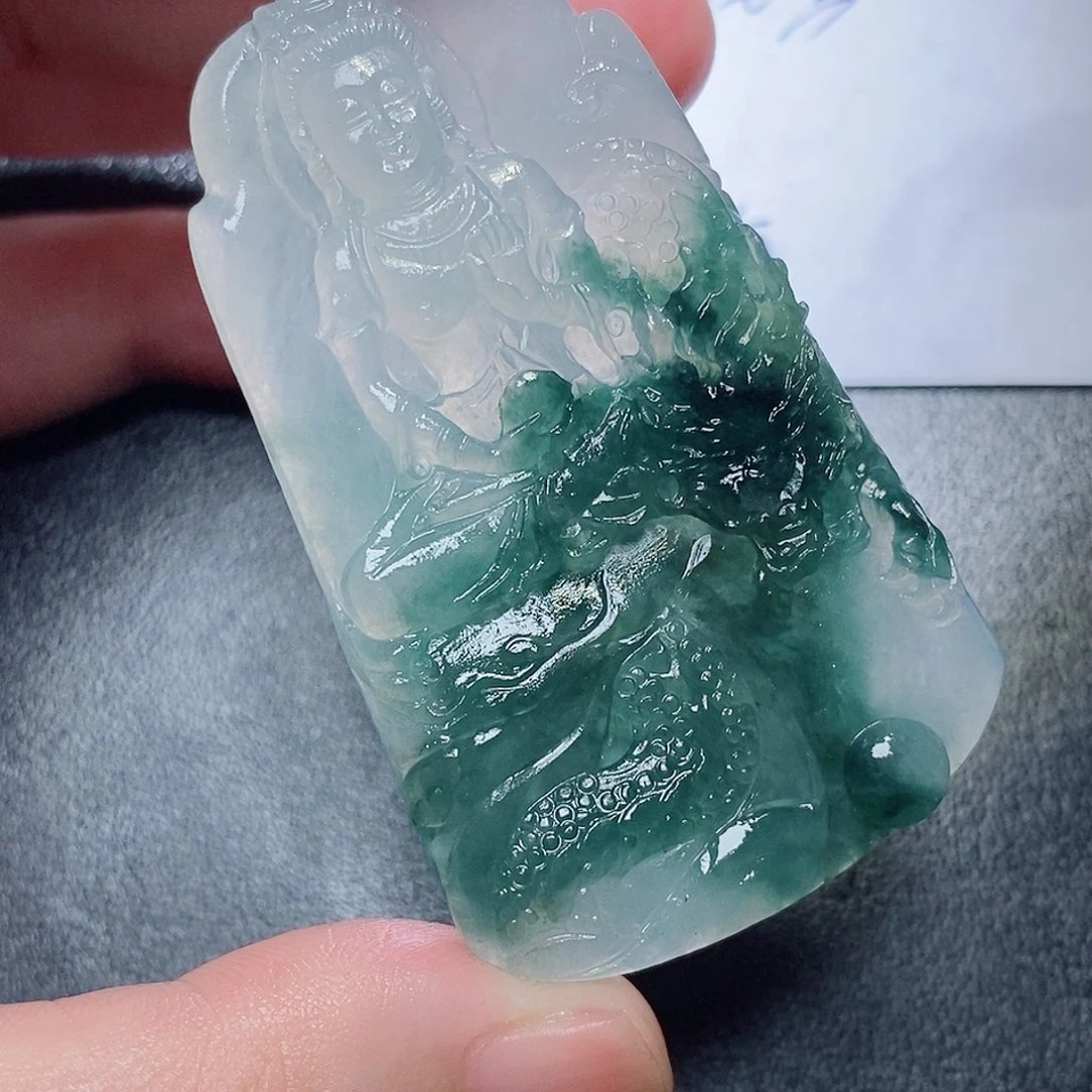 定制翡翠未镶嵌啸**光毛货