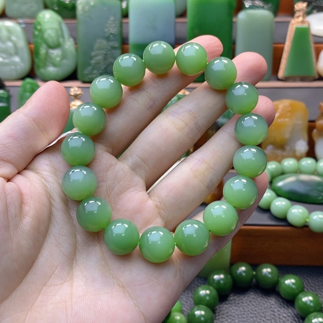 颈饰未镶嵌和田玉（碧玉）用****4手串