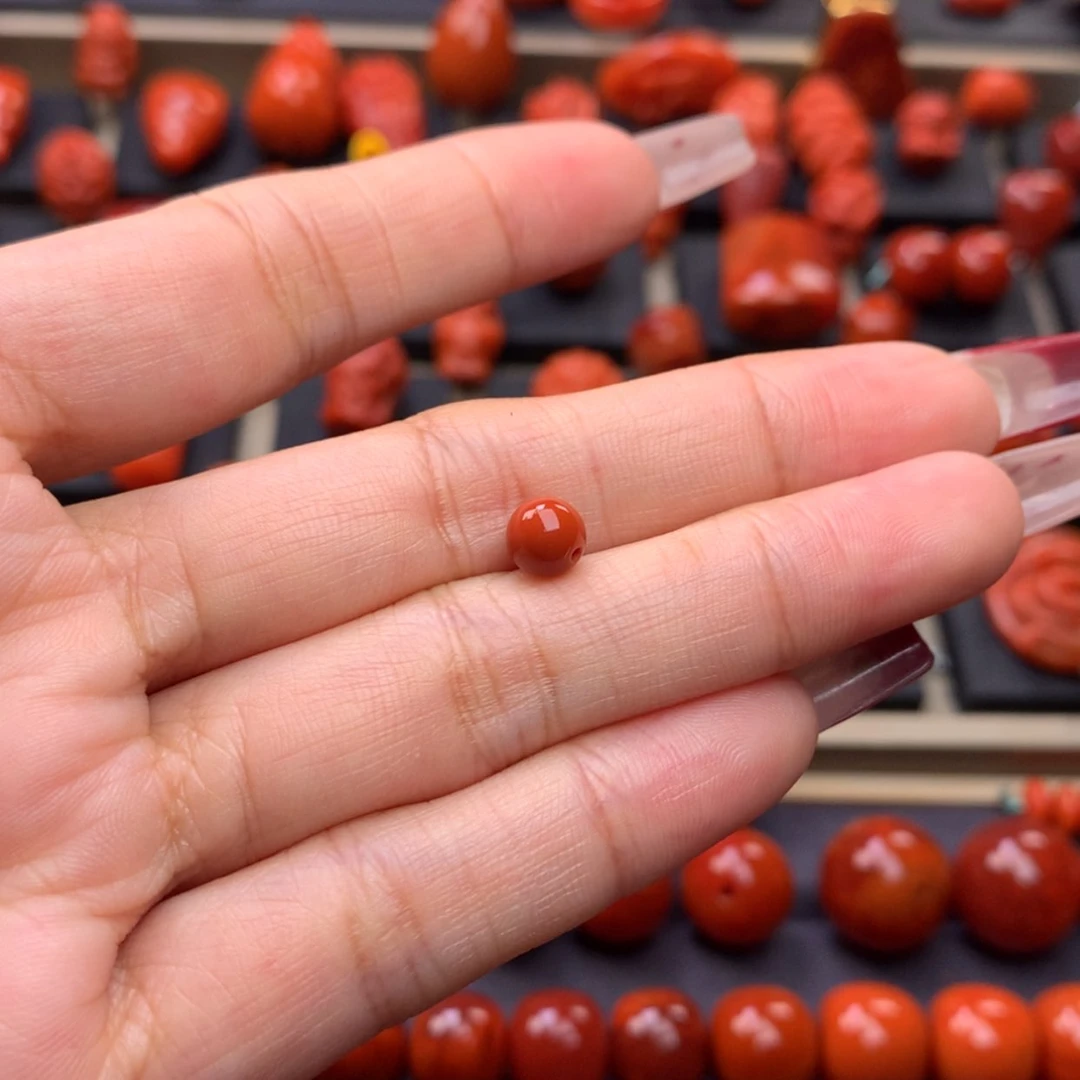 【闪购商品】南红玛瑙圆珠单珠5.8mm未镶嵌