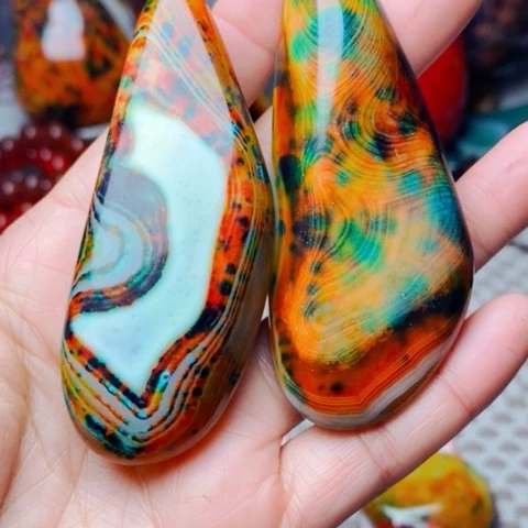 未镶嵌玛瑙/玉髓珠宝奇石青**来