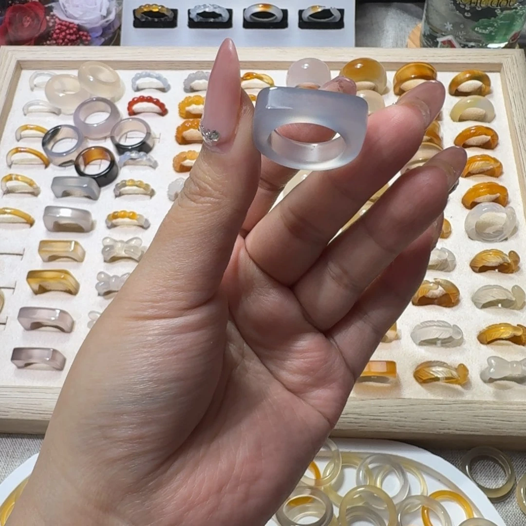 未镶嵌戒指玛瑙/玉髓747港15