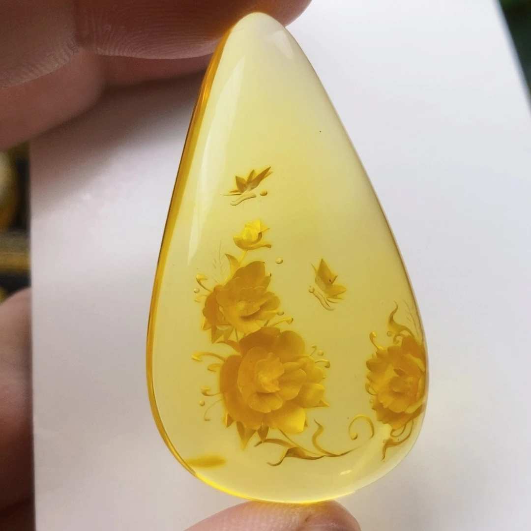 【闪购商品】金珀吊坠(不含链)未镶嵌