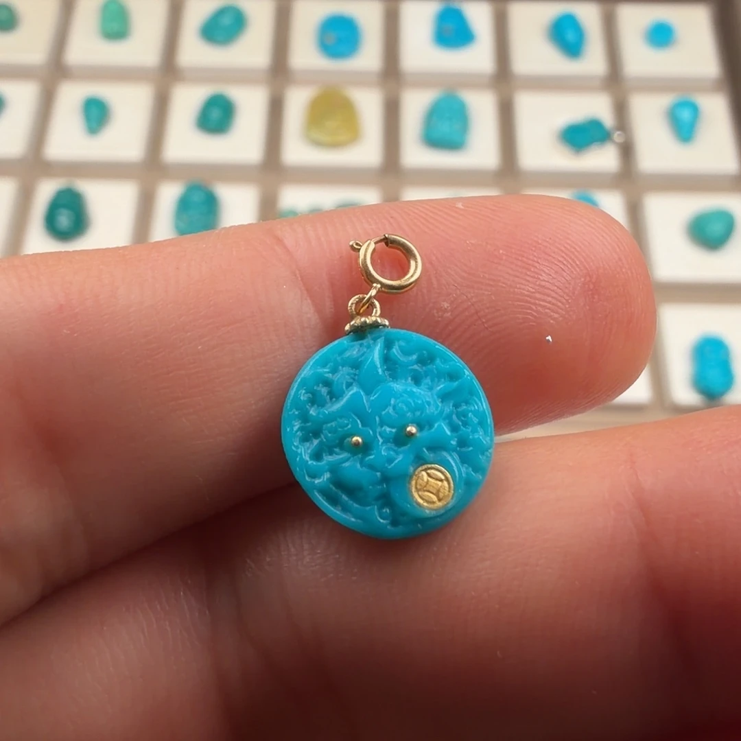 绿松石未镶嵌笔搁