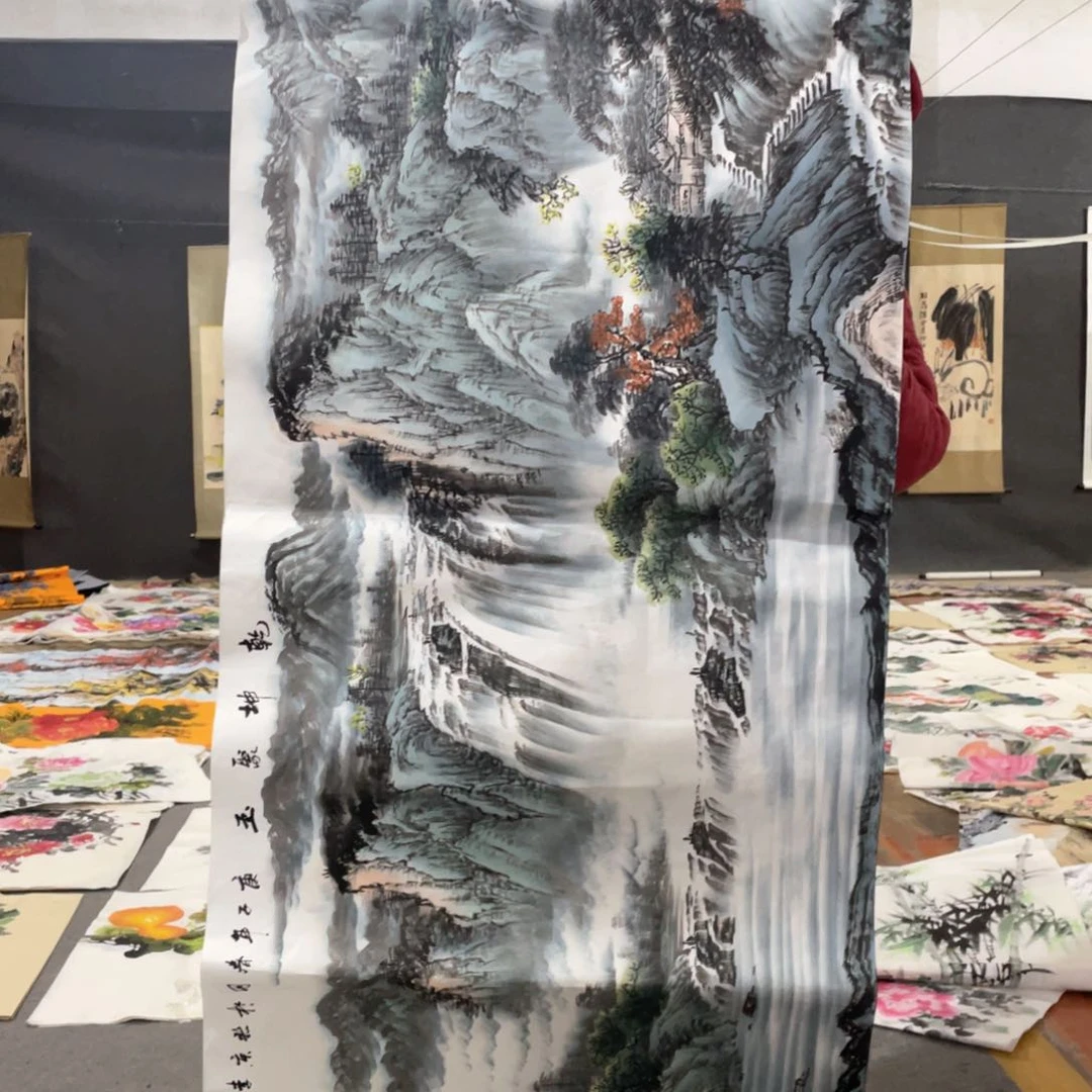 国画国画作品画心一张