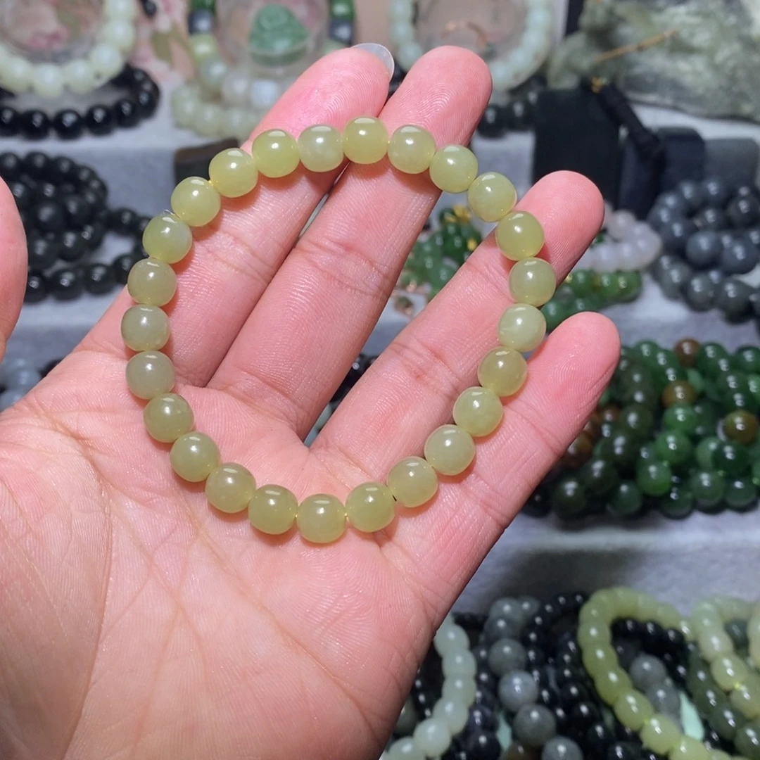 和田玉未镶嵌手链