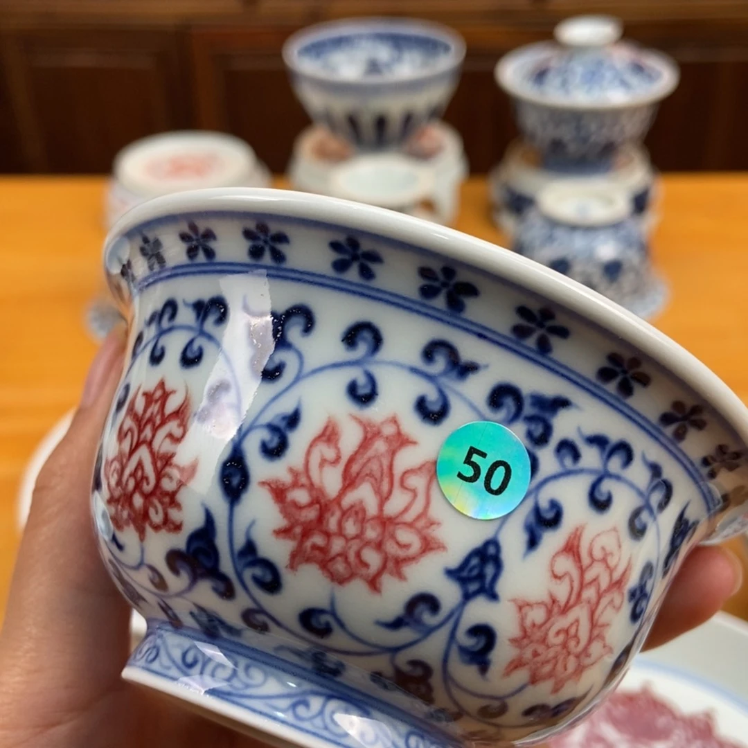 手绘现代茶具非古董
