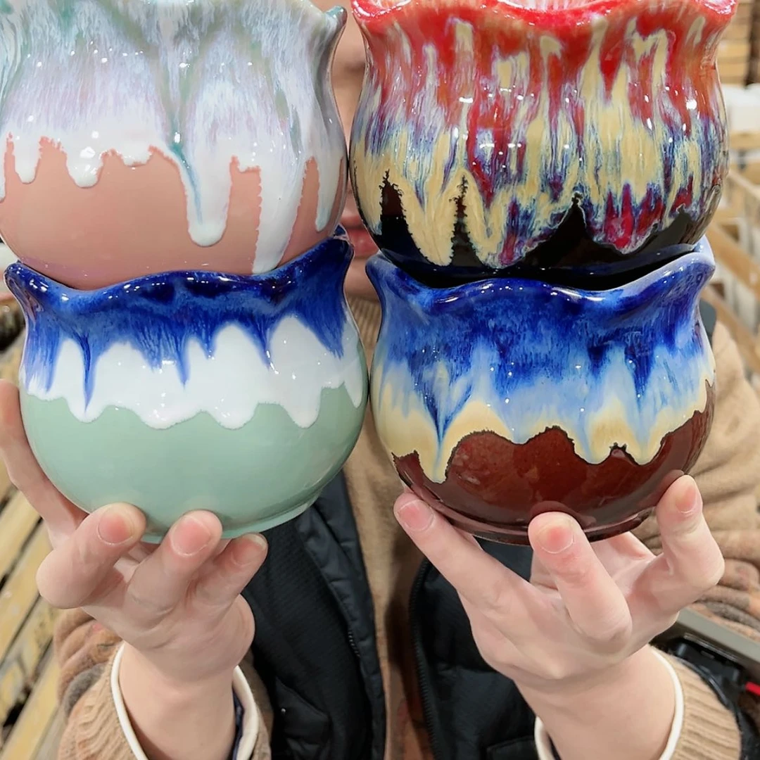 【闪购商品】陶瓷陶瓷多肉植物花盆