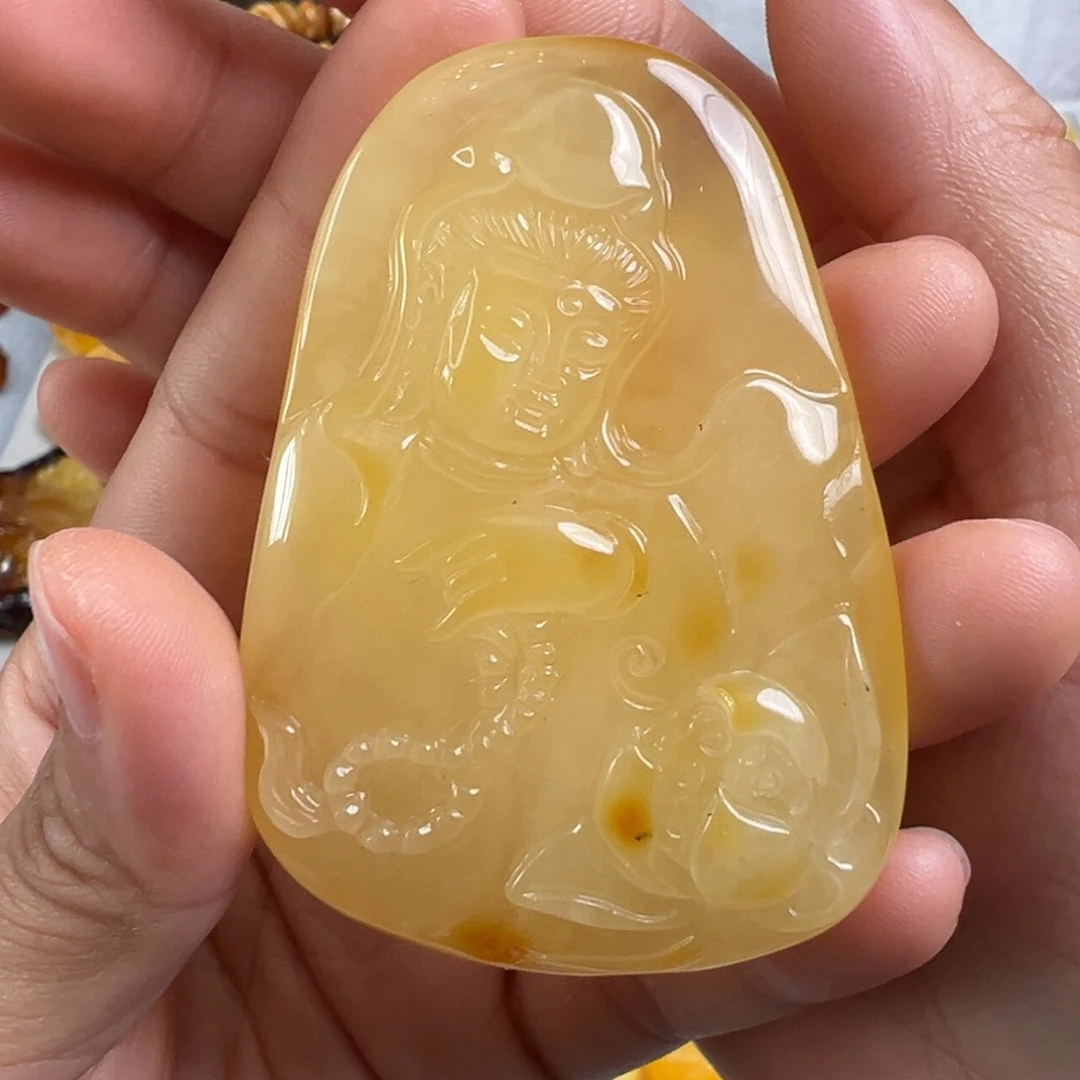 蜜蜡未镶嵌裸石微瑕