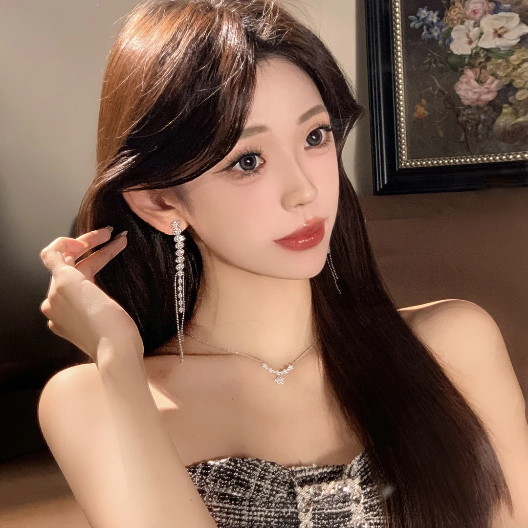 FULL GIRLISH耳环01703长款新款流苏耳钉耳饰