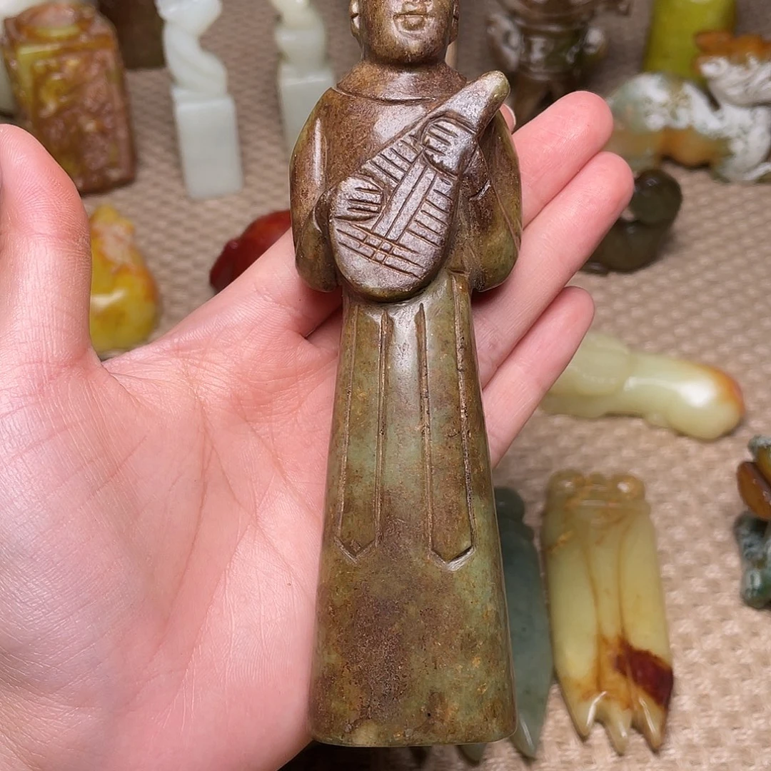 蛇纹石玉未镶嵌颈饰大****3