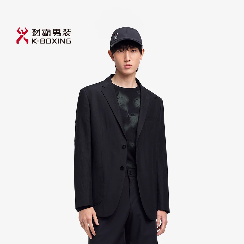 K-boxing/劲霸男装秋季经典时尚商务休闲正装单西服外套|FFFE1901