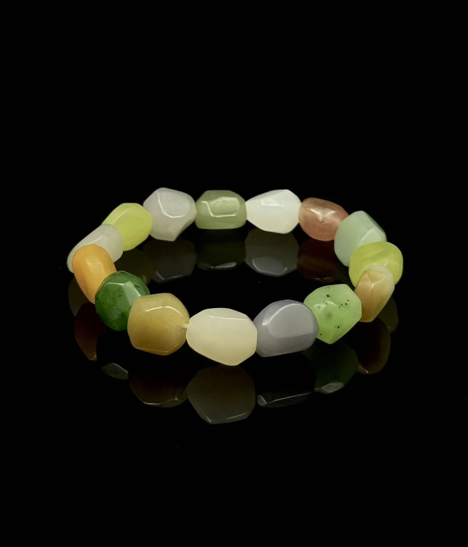 典藏级 和田玉 多宝 随形 手串 10mm+多样性发一