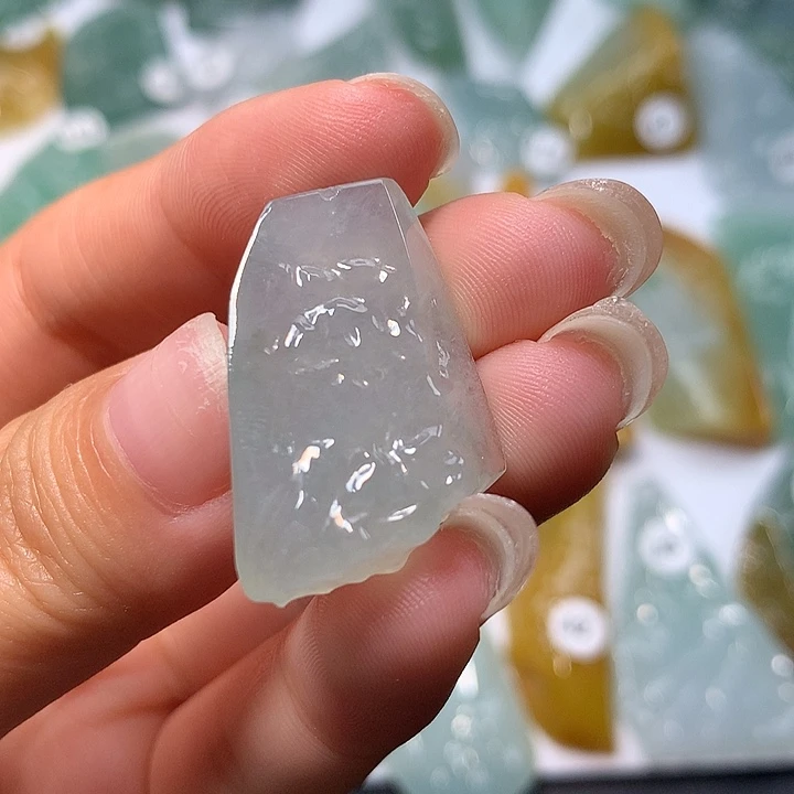 未镶嵌定制翡翠随形冰胶