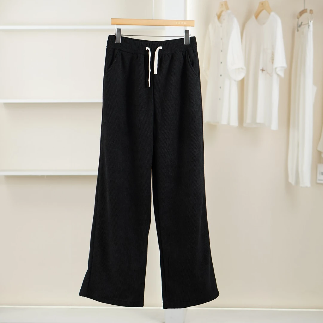 麦迪尚品【达】51213413 通勤百搭加绒针织裤秋冬女装品牌折扣