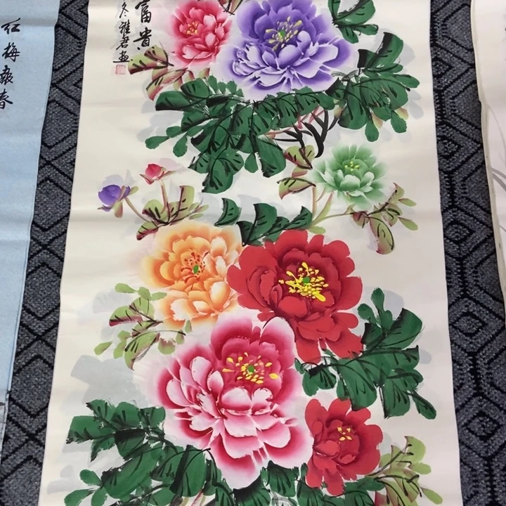 枕书斋画廊的直播间