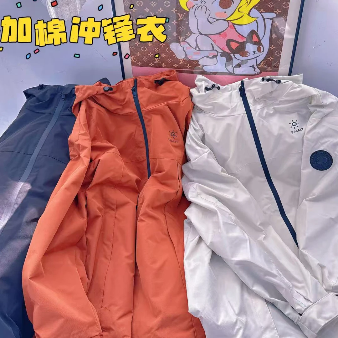 W阿薇-早冬三色情侣款加棉冲锋衣外套