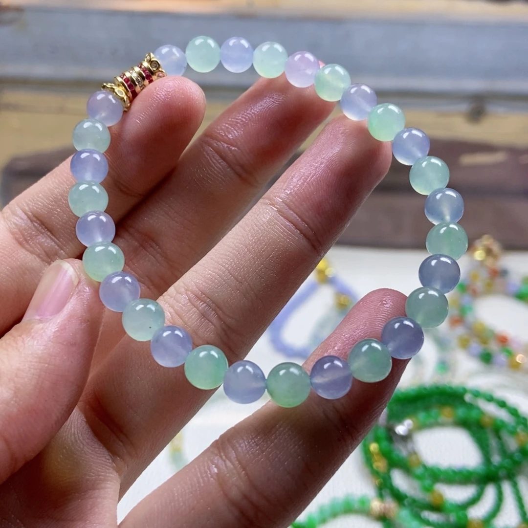 定制翡翠未镶嵌缅甸翡翠A货卡6.5