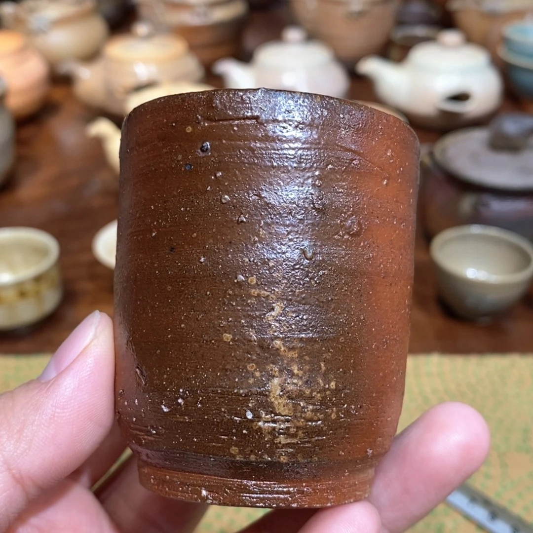 柴烧侘寂粗陶茶具