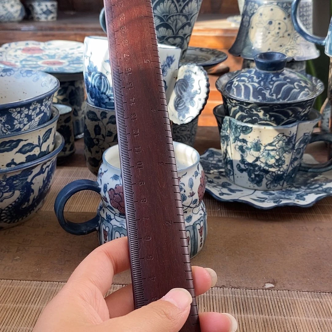 太***泪手工手绘青花高温陶瓷