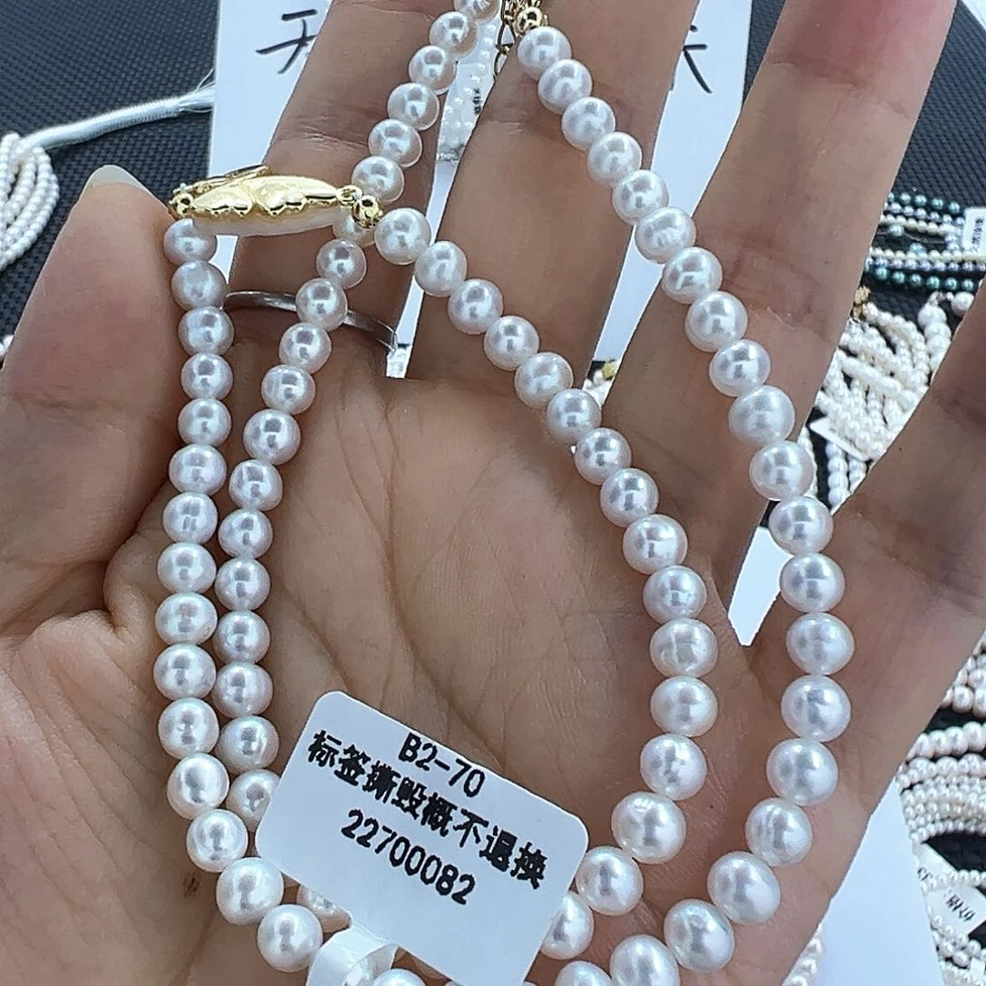 淡水珍珠手镯银S925镶嵌