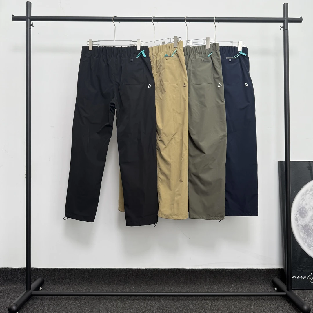 夏季新款三角标户外休闲裤美式简约风情侣机能轻薄透气舒适直筒裤