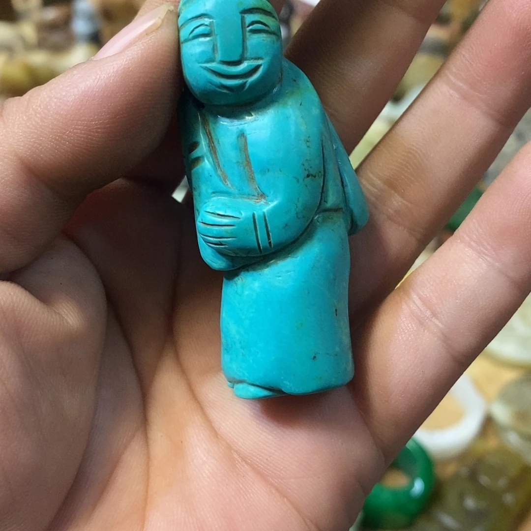 绿松石未镶嵌松石挂件松石挂件