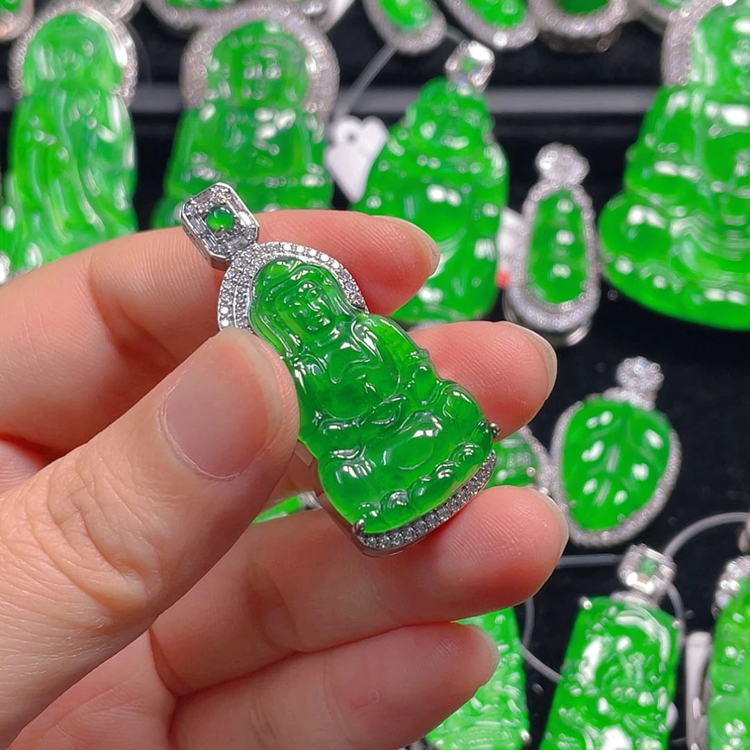 翡翠未镶嵌吊坠(不含链)