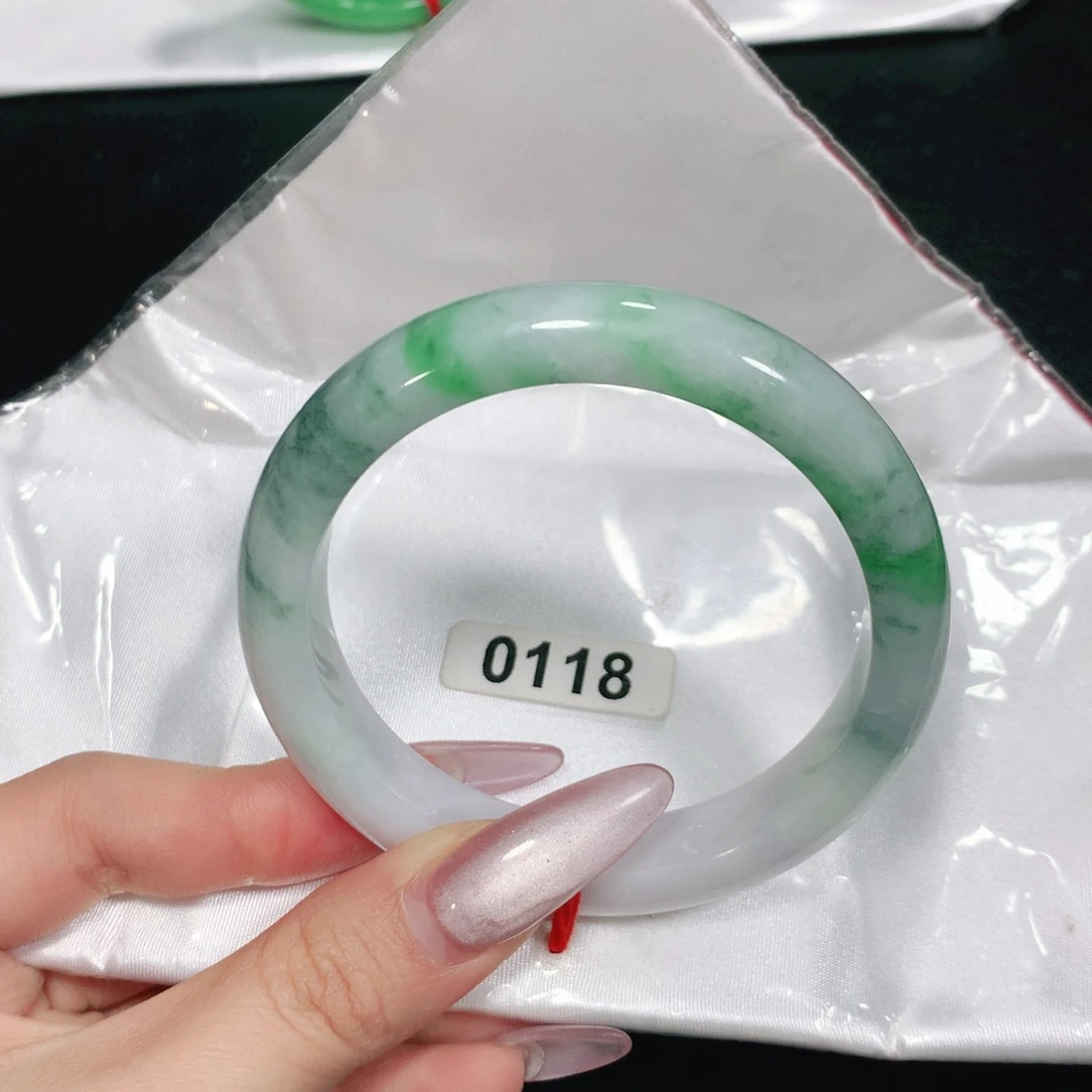 翡翠未镶嵌手镯0118-04