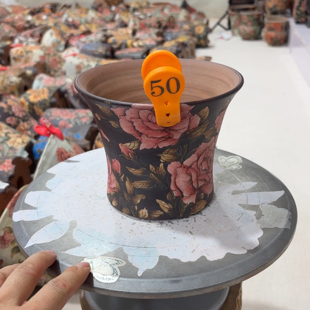 卿***卿紫砂花盆陶瓷多肉花盆精品