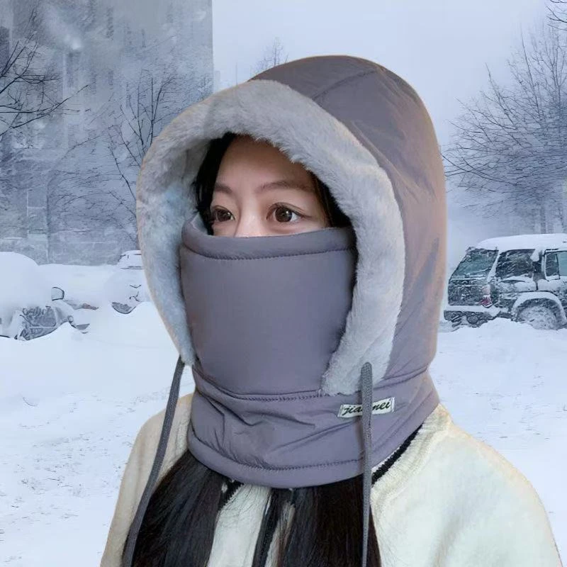 【加厚正版】冬季骑行保暖防风冬天棉帽子女雷锋帽男防寒加绒防水