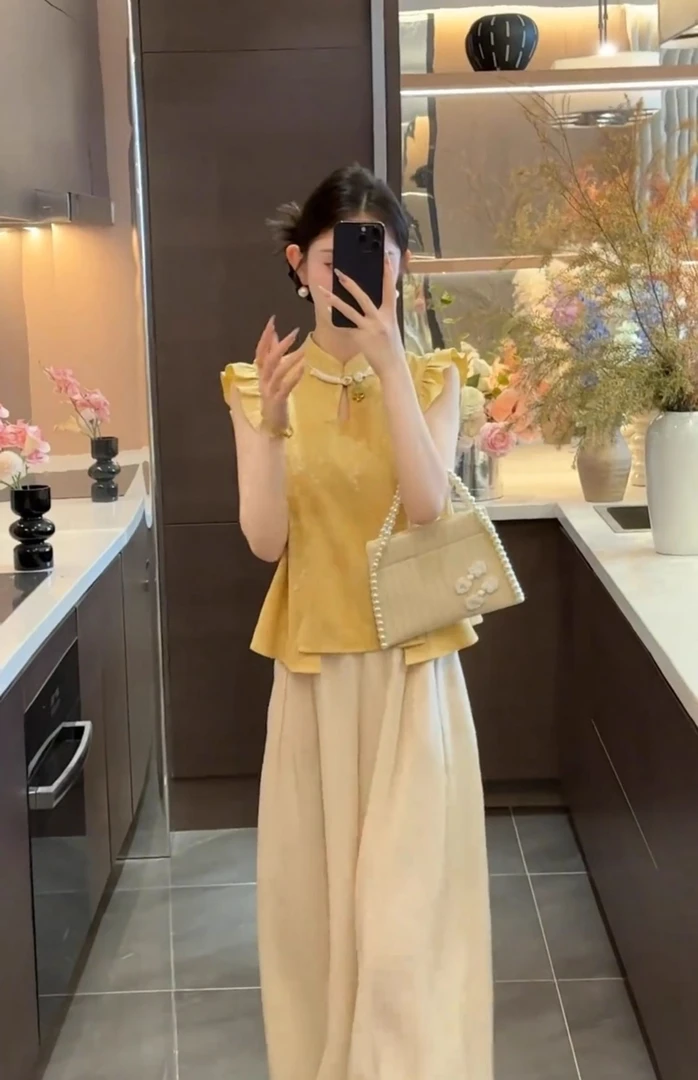 主播同款裤子不备注春夏流行穿搭休闲通勤气质女装