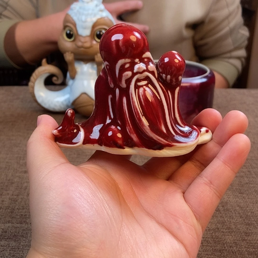 瓷片钧瓷摆件摆件