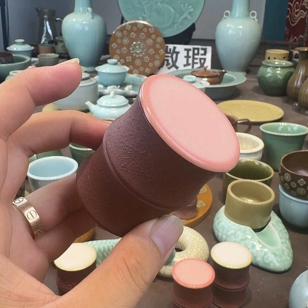 龙泉青瓷茶具微瑕