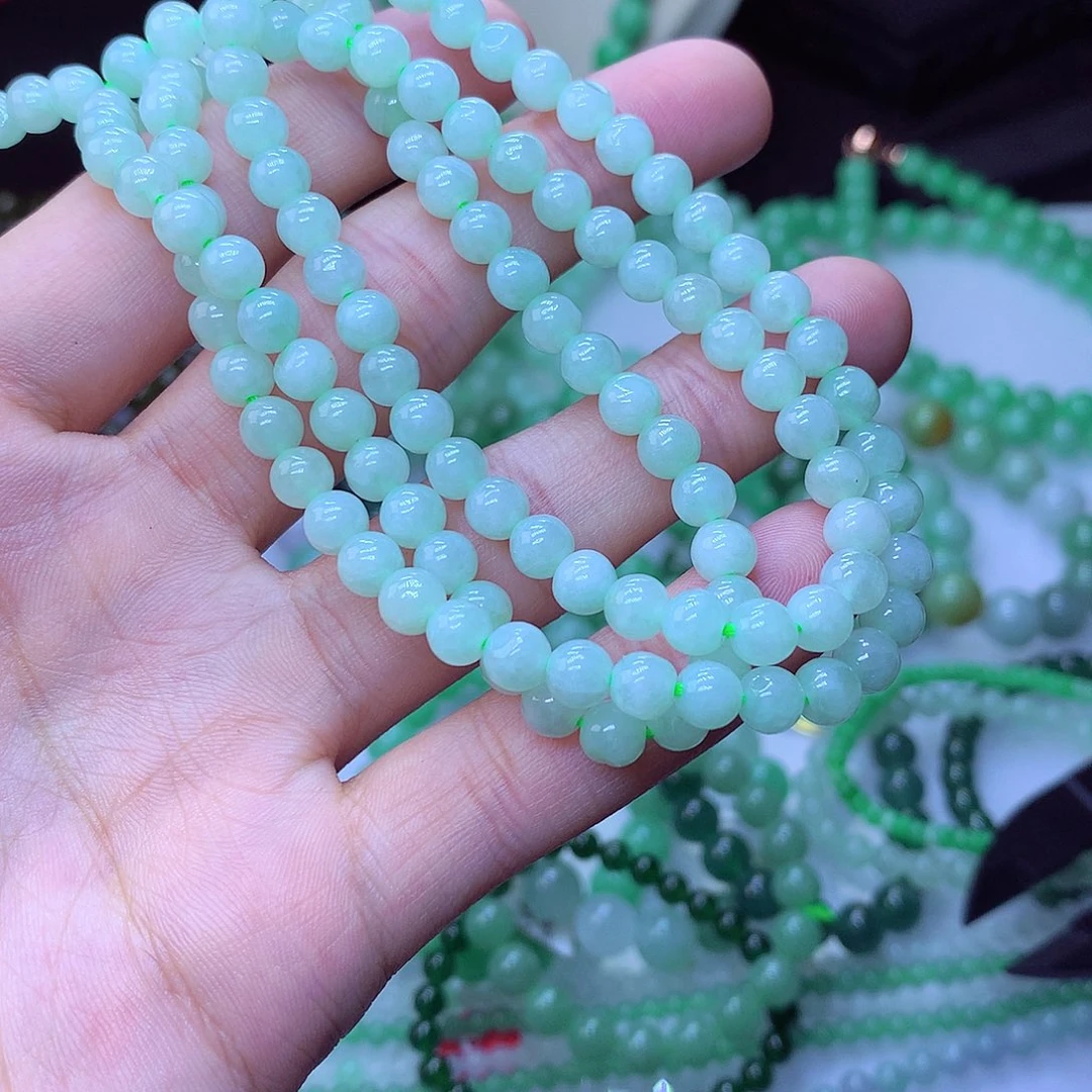 翡翠毛衣链未镶嵌5.8