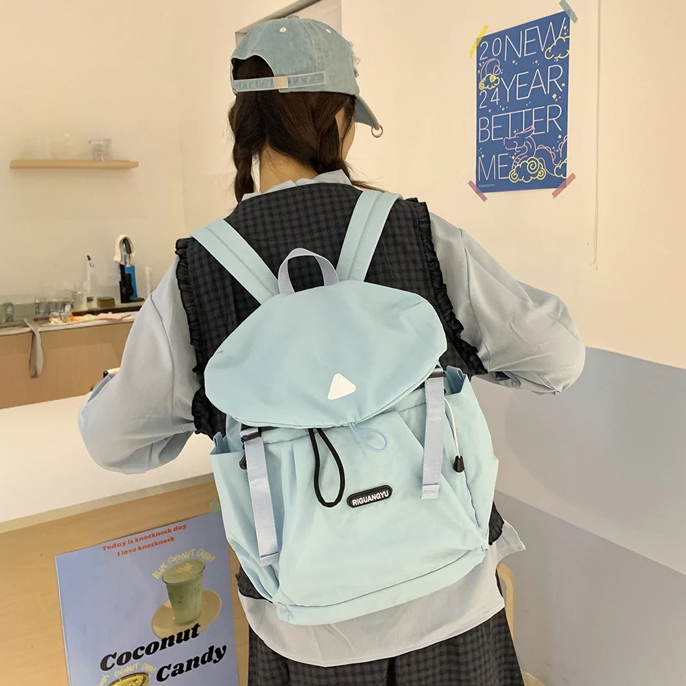 包包女款爆款2025流行新款百搭夏天背双肩书包上课通勤专用学生包