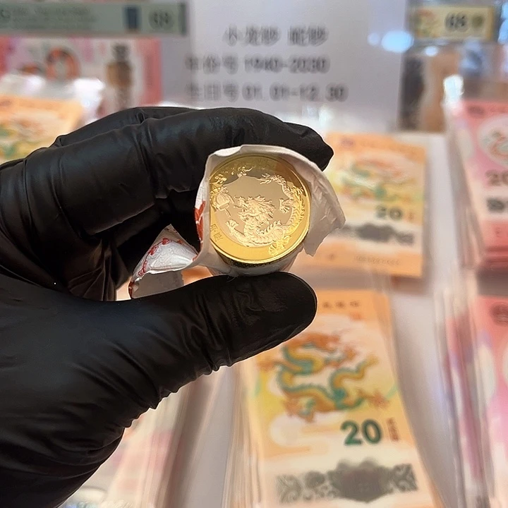 塑料舟*呆龙币6枚舟呆呆拍