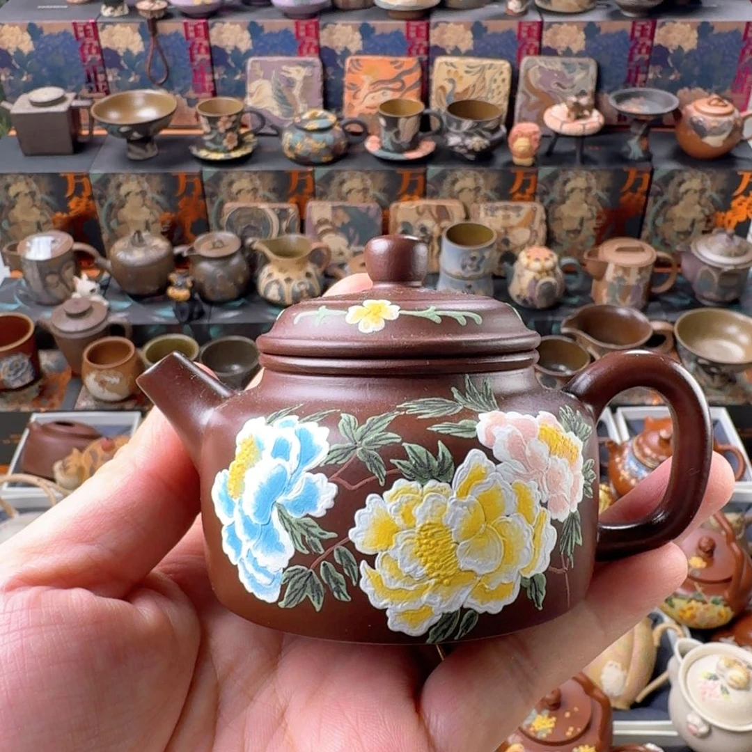 茶壶紫砂125ml原矿精工半手