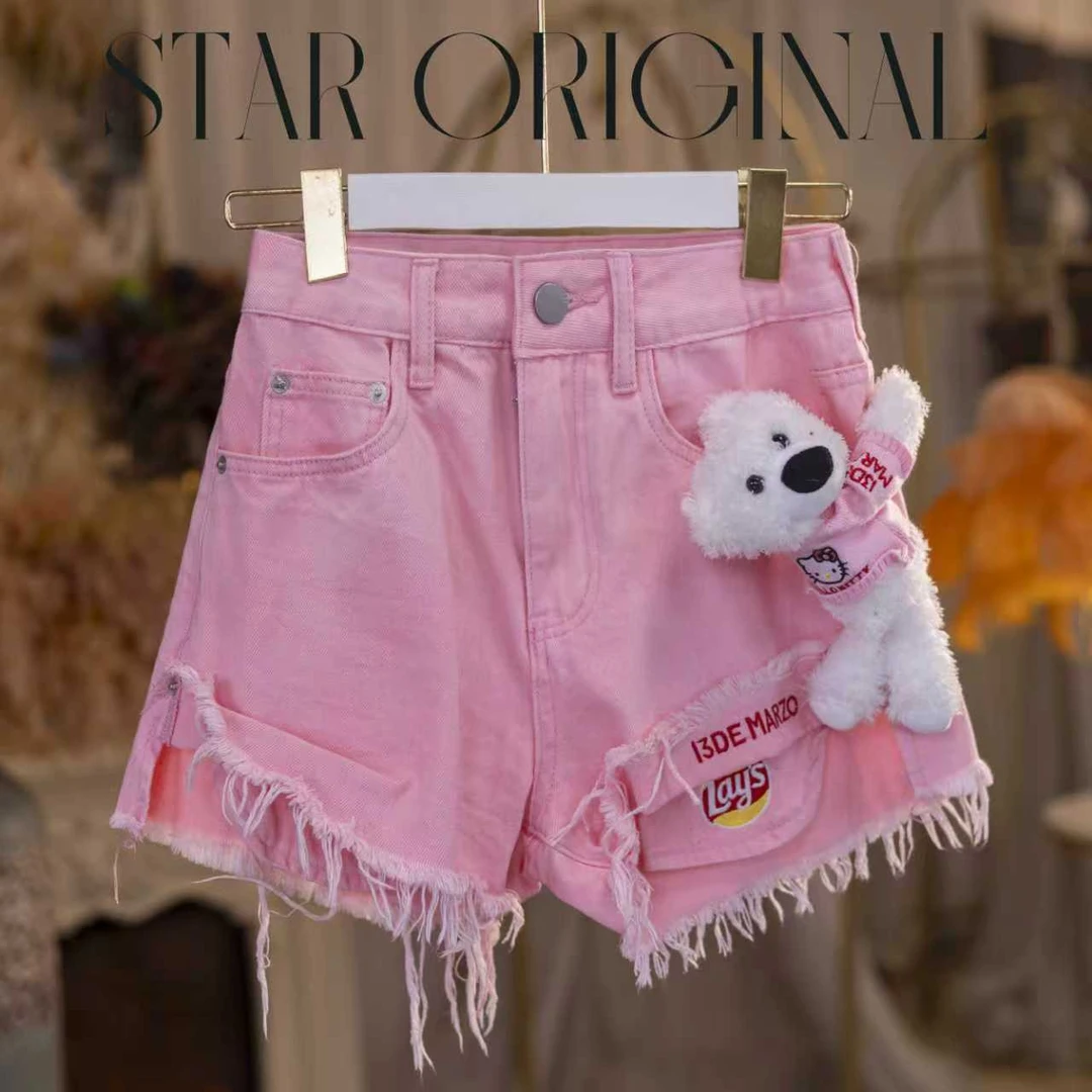【星姐推荐】星原创高级定制「小熊维尼」时尚休闲百搭短筒裤