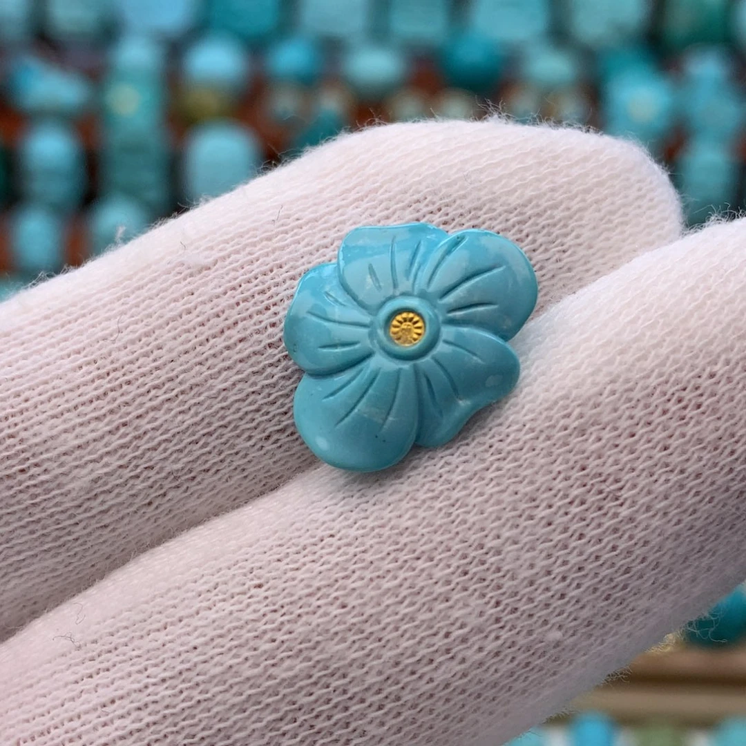 未镶嵌绿松石绿松石花花配饰