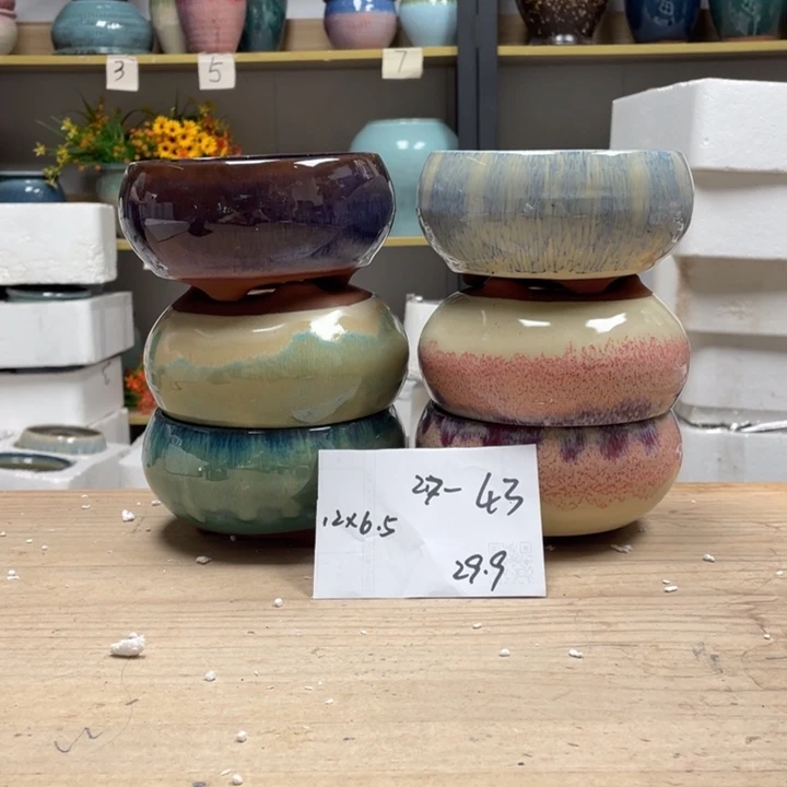 紫砂花盆多肉花盆微瑕43