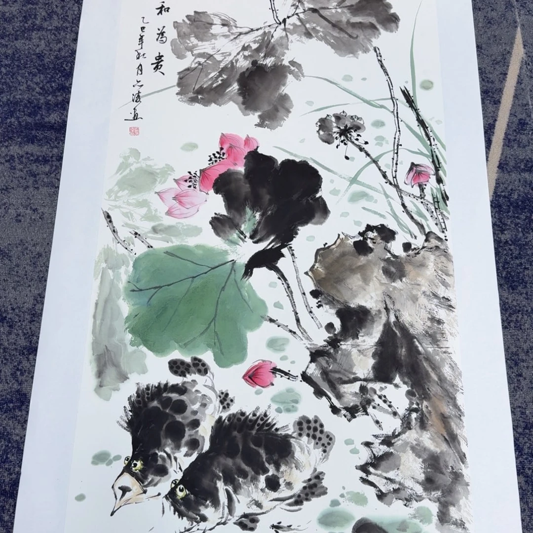 国画国画作品山水花鸟